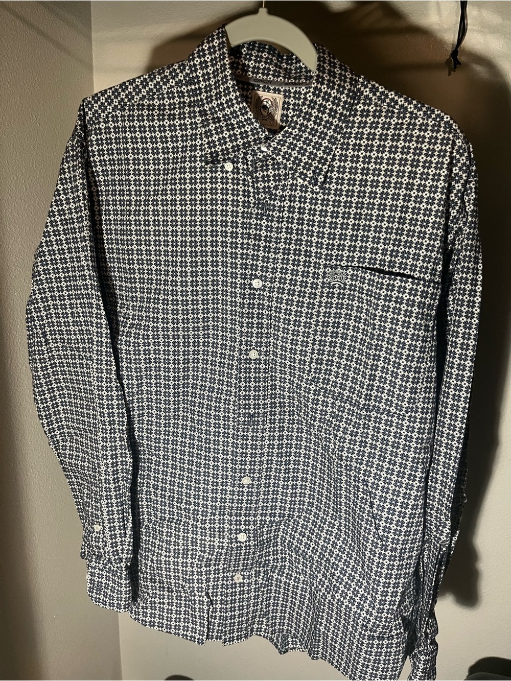 Cinch Men’s Western Shirt Blue/Grey/White